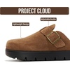 image:imageProject Cloud 100 Genuine Leather Platform Clogs for Women BentonChunky  Memory Foam Insole Arch Support NonSlip Platform Womens Clogs Lightweight and WaterResistant Durable Mules for WomenCacao Suede