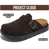 image:imageProject Cloud 100 Genuine Leather Platform Clogs for Women BentonChunky  Memory Foam Insole Arch Support NonSlip Platform Womens Clogs Lightweight and WaterResistant Durable Mules for WomenChoco Brown Suede
