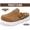 image:imageProject Cloud 100 Genuine Leather Platform Clogs for Women BentonChunky  Memory Foam Insole Arch Support NonSlip Platform Womens Clogs Lightweight and WaterResistant Durable Mules for WomenChestnut