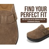 image:imageProject Cloud 100 Genuine Leather Platform Clogs for Women BentonChunky  Memory Foam Insole Arch Support NonSlip Platform Womens Clogs Lightweight and WaterResistant Durable Mules for WomenFoss Suede