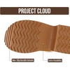 image:imageProject Cloud 100 Genuine Leather Platform Clogs for Women Johnna  Memory Foam Insole for Comfortability NonSlip and Durable Platform Womens Clogs Lightweight and WaterResistant Clog WomenChestnut Fur