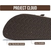 image:imageProject Cloud 100 Genuine Leather Platform Sandals Women Footwear  Comfortable Womens Slides Memory Foam Insole  Non Slip WaterResistant 3Strap Wedge Sandals for Women 2026Chocolate