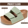 image:imageProject Cloud 100 Genuine Leather Platform Sandals Women Summer Wedges  100 Genuine Leather Plush Soft Insole Lightweight NonSlip Sole Beach Essentials Summer Wedge Sandals for WomenSage