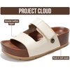 image:imageProject Cloud 100 Genuine Leather Platform Sandals Women Summer Wedges  100 Genuine Leather Plush Soft Insole Lightweight NonSlip Sole Beach Essentials Summer Wedge Sandals for WomenWhite