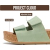 image:imageProject Cloud 100 Genuine Leather Platform Sandals Women Summer Wedges  100 Genuine Leather Plush Soft Insole Lightweight NonSlip Sole Beach Essentials Summer Wedge Sandals for WomenSage