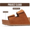 image:imageProject Cloud 100 Genuine Leather Platform Sandals Women Summer Wedges  100 Genuine Leather Plush Soft Insole Lightweight NonSlip Sole Beach Essentials Summer Wedge Sandals for WomenRust Suede