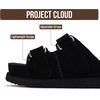 image:imageProject Cloud 100 Genuine Leather Platform Sandals amp Slides for Women  Memory Foam Insole Sandals Women  Adjustable Straps Non Slip Outsole Wedge Sandals for Women  Comfortable Womens SandalsBlack Suede