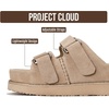 image:imageProject Cloud 100 Genuine Leather Platform Sandals amp Slides for Women  Memory Foam Insole Sandals Women  Adjustable Straps Non Slip Outsole Wedge Sandals for Women  Comfortable Womens SandalsWheat Suede