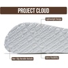 image:imageProject Cloud 100 Genuine Leather Sandals Women Comfortable Womens Slides  Slides for Women Beach Essential Lightweight Footwear with Memory Foam Insole Everyday Summer Sandals for WomenIbiza  Offwhite