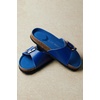 image:imageProject Cloud 100 Genuine Leather Sandals Women Comfortable Womens Slides  Slides for Women Beach Essential Lightweight Footwear with Memory Foam Insole Everyday Summer Sandals for WomenMykonos  Cobalt