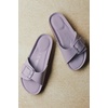 image:imageProject Cloud 100 Genuine Leather Sandals Women Comfortable Womens Slides  Slides for Women Beach Essential Lightweight Footwear with Memory Foam Insole Everyday Summer Sandals for WomenMykonos  Lilac