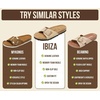 image:imageProject Cloud 100 Genuine Leather Sandals Women Comfortable Womens Slides  Slides for Women Beach Essential Lightweight Footwear with Memory Foam Insole Everyday Summer Sandals for WomenIbiza  Greybigger Buckle
