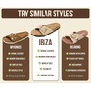 image:imageProject Cloud 100 Genuine Leather Sandals Women Comfortable Womens Slides  Slides for Women Beach Essential Lightweight Footwear with Memory Foam Insole Everyday Summer Sandals for WomenIbiza  Chestnut Suede