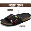 image:imageProject Cloud 100 Genuine Leather Sandals Women Comfortable Womens Slides  Slides for Women Beach Essential Lightweight Footwear with Memory Foam Insole Everyday Summer Sandals for WomenIbiza  Blackmattebigger Buckle