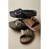 image:imageProject Cloud 100 Genuine Leather Sandals Women Comfortable Womens Slides  Slides for Women Beach Essential Lightweight Footwear with Memory Foam Insole Everyday Summer Sandals for WomenMykonos  Olive Distressed