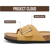 image:imageProject Cloud 100 Genuine Leather Sandals Women Comfortable Womens Slides  Slides for Women Beach Essential Lightweight Footwear with Memory Foam Insole Everyday Summer Sandals for WomenIbiza  Mustard