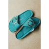image:imageProject Cloud 100 Genuine Leather Sandals Women Comfortable Womens Slides  Slides for Women Beach Essential Lightweight Footwear with Memory Foam Insole Everyday Summer Sandals for WomenMykonos  Aqua
