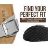 image:imageProject Cloud 100 Genuine Leather Sandals Women Comfortable Womens Slides  Slides for Women Beach Essential Lightweight Footwear with Memory Foam Insole Everyday Summer Sandals for WomenIbiza  Greybigger Buckle