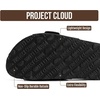 image:imageProject Cloud 100 Genuine Leather Sandals Women Comfortable Womens Slides  Slides for Women Beach Essential Lightweight Footwear with Memory Foam Insole Everyday Summer Sandals for WomenIbiza  Black