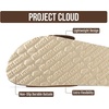 image:imageProject Cloud 100 Genuine Leather Sandals Women Comfortable Womens Slides  Slides for Women Beach Essential Lightweight Footwear with Memory Foam Insole Everyday Summer Sandals for WomenIbiza  Cognacbigger Buckle