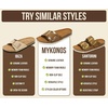 image:imageProject Cloud 100 Genuine Leather Sandals Women Comfortable Womens Slides  Slides for Women Beach Essential Lightweight Footwear with Memory Foam Insole Everyday Summer Sandals for WomenMykonos  Cream