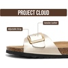 image:imageProject Cloud 100 Genuine Leather Sandals Women Comfortable Womens Slides  Slides for Women Beach Essential Lightweight Footwear with Memory Foam Insole Everyday Summer Sandals for WomenIbiza  Light Gold