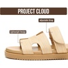 image:imageProject Cloud 100 Genuine Leather Sandals Women amp Slides for Women Mayvy  Plush Soft Insole Water Resistant Beach Footwear  Stylish Womens Slides Comfortable Women Sandals  NonSlip OutsoleRaffia