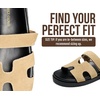 image:imageProject Cloud 100 Genuine Leather Sandals Women amp Slides for Women Mayvy  Plush Soft Insole Water Resistant Beach Footwear  Stylish Womens Slides Comfortable Women Sandals  NonSlip OutsoleBeige Leather