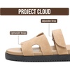 image:imageProject Cloud 100 Genuine Leather Sandals Women amp Slides for Women Mayvy  Plush Soft Insole Water Resistant Beach Footwear  Stylish Womens Slides Comfortable Women Sandals  NonSlip OutsoleBeige Sable
