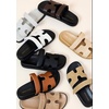 image:imageProject Cloud 100 Genuine Leather Sandals Women amp Slides for Women Mayvy  Plush Soft Insole Water Resistant Beach Footwear  Stylish Womens Slides Comfortable Women Sandals  NonSlip OutsoleOlive