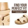 image:imageProject Cloud 100 Genuine Leather Sandals Women amp Slides for Women Mayvy  Plush Soft Insole Water Resistant Beach Footwear  Stylish Womens Slides Comfortable Women Sandals  NonSlip OutsoleRaffia
