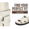 image:imageProject Cloud 100 Genuine Leather Sandals Women amp Slides for Women Mayvy  Plush Soft Insole Water Resistant Beach Footwear  Stylish Womens Slides Comfortable Women Sandals  NonSlip OutsoleLight Grey