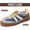 image:imageProject Cloud 100 Genuine Leather Slip On Sneakers for Women Shoes Verdy  Memory Foam Insole Lightweight Shoes for Women  Womens Fashion Sneakers  Comfortable Women Footwear Everyday EssentialsBlue Suede