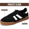 image:imageProject Cloud 100 Genuine Leather Slip On Sneakers for Women Shoes Verdy  Memory Foam Insole Lightweight Shoes for Women  Womens Fashion Sneakers  Comfortable Women Footwear Everyday EssentialsBlack
