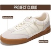 image:imageProject Cloud 100 Genuine Leather Slip On Sneakers for Women Shoes Verdy  Memory Foam Insole Lightweight Shoes for Women  Womens Fashion Sneakers  Comfortable Women Footwear Everyday EssentialsWhite