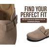 image:imageProject Cloud 100 Genuine Leather Slipons Footbed Clogs for Women Sandals  Memory Foam Arch Support Slippers for Women Trendy Slipons Womens Mules amp Clogs Sandals NonSlip Outsole for comfortDesert Sand Suede