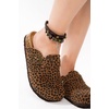 image:imageProject Cloud 100 Genuine Leather Slipons Footbed Clogs for Women Sandals  Memory Foam Arch Support Slippers for Women Trendy Slipons Womens Mules amp Clogs Sandals NonSlip Outsole for comfortDark Brown Leopard