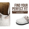 image:imageProject Cloud 100 Genuine Leather Slipons Footbed Clogs for Women Sandals  Memory Foam Arch Support Slippers for Women Trendy Slipons Womens Mules amp Clogs Sandals NonSlip Outsole for comfortLight Grey Wool