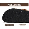 image:imageProject Cloud 100 Genuine Leather Slipons Footbed Clogs for Women Sandals  Memory Foam Arch Support Slippers for Women Trendy Slipons Womens Mules amp Clogs Sandals NonSlip Outsole for comfortChestnut