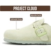 image:imageProject Cloud 100 Genuine Leather Slipons Footbed Clogs for Women Sandals  Memory Foam Arch Support Slippers for Women Trendy Slipons Womens Mules amp Clogs Sandals NonSlip Outsole for comfortSage Suede
