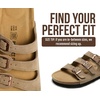 image:imageProject Cloud 100 Genuine Leather Summer Slide Sandals for Women Capri  Summer Memory Foam amp Cork Footbed Beach Vacation Essentials Womens Sandals Comfortable Lightweight Slides for Women FootwearTaupe Suede