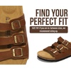 image:imageProject Cloud 100 Genuine Leather Summer Slide Sandals for Women Capri  Summer Memory Foam amp Cork Footbed Beach Vacation Essentials Womens Sandals Comfortable Lightweight Slides for Women FootwearBrown