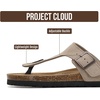 image:imageProject Cloud 100 Genuine Leather Thong Sandals amp Flip Flops for Women  Memory Foam Insole Womens Sandals  NonSlip Lightweight Comfortable Beach Footwear and Casual Everyday Summer Sandals WomenDriftwood Suede