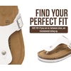 image:imageProject Cloud 100 Genuine Leather Thong Sandals amp Flip Flops for Women  Memory Foam Insole Womens Sandals  NonSlip Lightweight Comfortable Beach Footwear and Casual Everyday Summer Sandals WomenWhite Leather