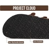 image:imageProject Cloud 100 Genuine Leather Womens Sandals Slides for Women Lian  Sandals Women Memory Foam Insole Cork Footbed Non Slip Sandals for Women Lightweight Beach Vacation Summer Essentials ComfortMocha Leather