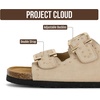image:imageProject Cloud 100 Genuine Leather Womens Sandals Slides for Women Venita  Cork Footbed Sandals for Women with Memory Foam and Arch Support Vacation Essentials Slides Women Footwear Flat SandalsSandstud