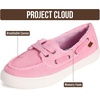 image:imageProject Cloud Canvas Sneakers for Women Memory Foam Slip On Seasalt  Memory Foam Insole SlipOn Design Lightweight NonSlip Sole Canvas Fashion Sneakers for Women Everyday ComfortParfait Pink Canvas