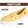 image:imageProject Cloud Canvas Sneakers for Women Memory Foam Slip On Seasalt  Memory Foam Insole SlipOn Design Lightweight NonSlip Sole Canvas Fashion Sneakers for Women Everyday ComfortSunshine Canvas