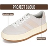 image:imageProject Cloud Fashion Platform Sneakers for Women Footwear 2026 Nita  Memory Foam Insole for Comfortability NonSlip Casual Platform Shoes for Women Sneakers Lightweight Laceup Womens ShoesIcegrey