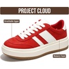 image:imageProject Cloud Fashion Platform Sneakers for Women Footwear 2026 Nita  Memory Foam Insole for Comfortability NonSlip Casual Platform Shoes for Women Sneakers Lightweight Laceup Womens ShoesRed
